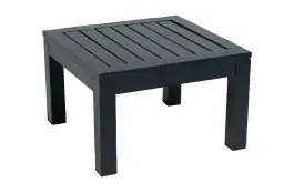 Bijzettafel Bezano 50x50cm | Matt Black | Aluminium