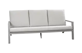 Loungebank Bezano | 3-persoons | Taupe & Champagne | Aluminium