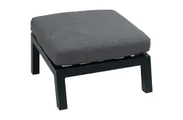 Voetenbank Bezano | Matt Black/Grey | Aluminium