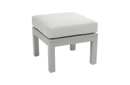Hocker Bezano | Taupe & Champagne | Aluminium
