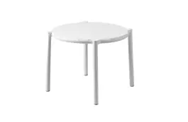 Bijzettafel Doga ø49,5cm | Kunststof | Bianco