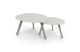 Bijzettafels Secli | 2-delig | Camel | Aluminium
