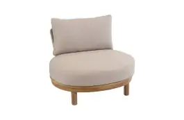 Loungestoel Cancun | Acacia Teaklook & Sand