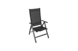Verstelbare tuinstoel Carino | Black | Textileen | Lesli Living