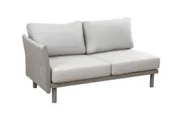 Bankdeel Rechts Cavallino | Beige/Camel | Aluminium & Rope