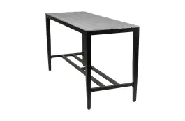 Bartafel Cyprus 200x75 cm | Grey | Polywood & Aluminium