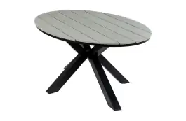 Ovale tuintafel Cyprus 180cm | Grey | Polywood & Aluminium