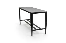 Bartafel Cyprus 200x75 cm | Grey | Polywood & Aluminium