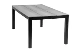 Tuintafel Cyprus 180x100cm | Grey | Polywood & Aluminium