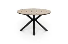 Ronde tuintafel Cyprus ø120cm | Wood | Polywood & Aluminium