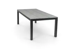 Tuintafel Cyprus 225x100cm | Grey | Polywood & Aluminium