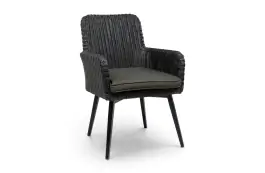 Dining tuinstoel Pisa | Black | Wicker