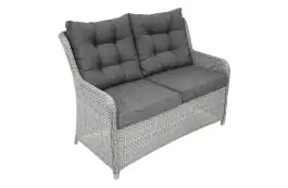 Loungebank Dublin | 2-persoons | Mystic Grey | Wicker