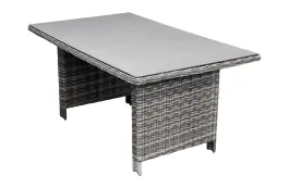 Tuintafel Dublin 230x100cm | Ash Grey | Keramiek & Wicker