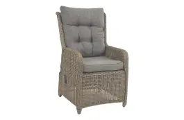 Verstelbare tuinstoel Dublin | Sweet Brown | Rond wicker