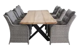 7-delige tuinset | 6 Dublin tuinstoelen  MG | Pohon tuintafel