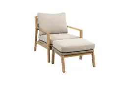Felline loungestoel + Hocker Felline