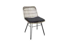 Tuinstoel Flamingo | Black | Bamboe & Wicker | Eurofar