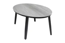 Bijzettafel Mykonos Ovaal 120x75cm  | Grey | Aluminium & Kunststof | Normin