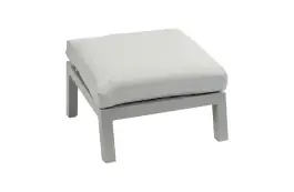 Voetenbank Bezano | Taupe & Champagne | Aluminium 