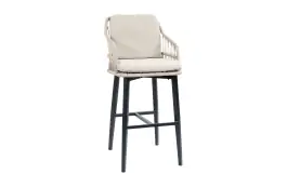 Barstoel Isabel | Sand/Black | Rope