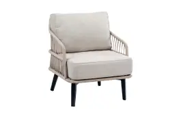 Loungestoel Isabel | Sand/black | Rope