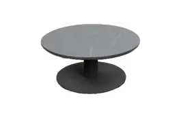 Loungetafel Barletta ø80cm | Desert Pearl & Black