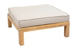 Hocker Kent | 80x80cm | Sand | Acacia
