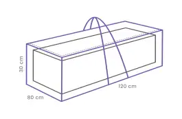 Outdoor Covers Pallet kussentas | 120x80x30cm