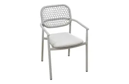 Dining tuinstoel Lecce | Beige/Sand | Aluminium & Rope