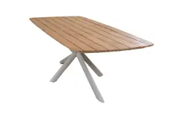 Tuintafel Leverano 240x100cm | Naturel | Aluminium & Teak