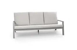 Loungebank Bezano | 3-persoons | Taupe & Champagne | Aluminium