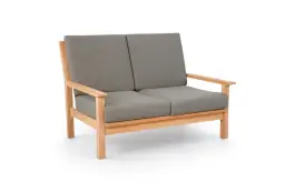 Loungebank 2-zits | 124cm | Teakhout