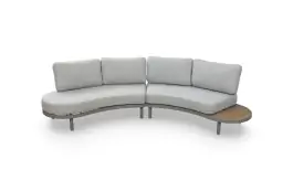 Loungebank Bari | 2-Delig | Beige & Camel