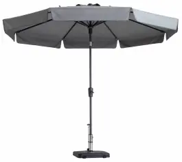 Madison Parasol | Flores Luxe | Light Grey | ∅300cm