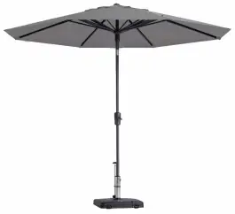 Madison Parasol | Paros Luxe Round | Light Grey | ∅300cm