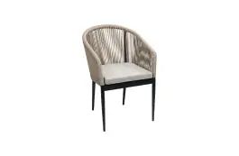 Stapelbare tuinstoel Sluis | Black & Off Sand