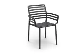 Stapelbare tuinstoel Doga | Kunststof | Antraciet