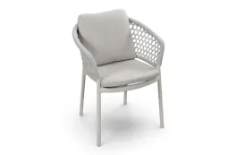 Dining tuinstoel Nardo | Cream/Naturel | Aluminium & Rope