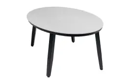 Bijzettafel Mykonos Ovaal 120x75cm  | Beton | Aluminium & Kunststof | Normin