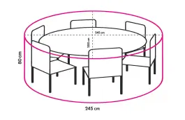 Outdoor Covers Tuinset beschermhoes | Ovaal |  245x200x80cm 