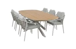 7-delige tuinset | 6 Parijs tuinstoelen | Tuintafel Cadiz 240x115cm