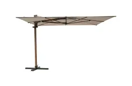 Madison Parasol | Braga | Champagne & Teak | 355x300cm