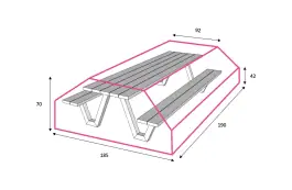 Outdoor Covers Tuinset l beschermhoes | 185x190x70cm