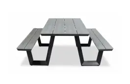 Picknicktafel Coffee Bay | Grey | Aluminium & Polywood