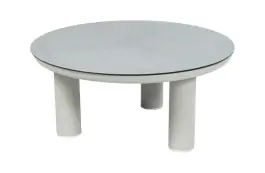 Loungetafel Capri 80øcm | Naturel & Ceramic Brono