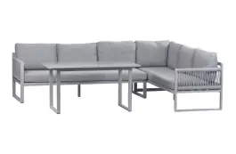 Hoek Lounge Dining set Reims | Rechts | Sand & Off Sand