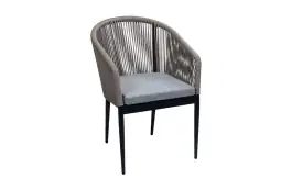 Stapelbare tuinstoel Sluis | Black & Off Sand