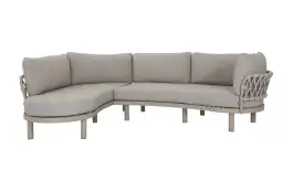 Hoek Loungebank Toritto | Sand/Sable | Aluminium & Rope