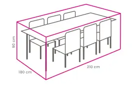 Outdoor Covers Tuinset beschermhoes | 210x180x90cm